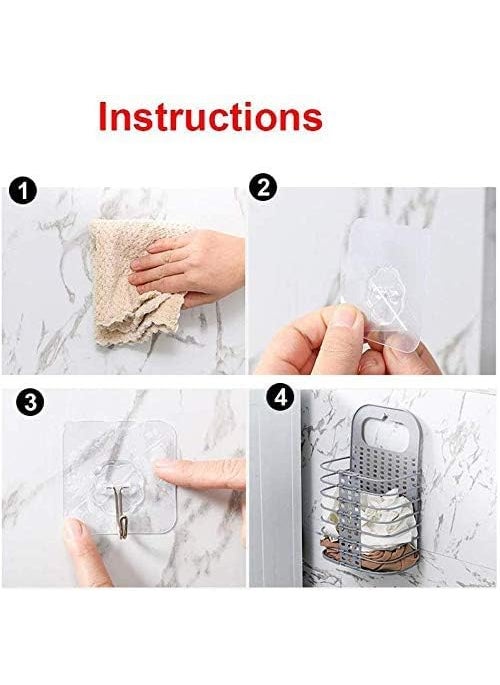 Ekdant EKDANT Portable Laundry Basket Collapsible Hanging Hamper with WallMounted Option Stylish Functional SpaceSaving Storage Solution for Laundry  - Image 4