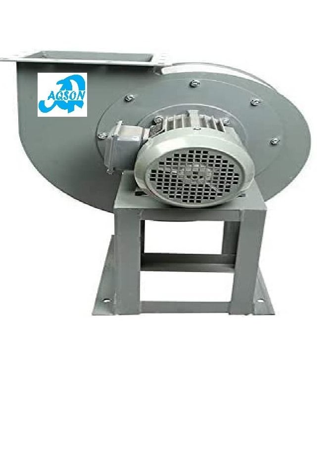 AQSON Blower 2Kw 3 Hp 3 Phase Multi-Wing Turbine Carbon Steel Copper Motor Energy-Saving Industrial Fan Barbecue Kitchen Factory Large Public Place  - Image 3