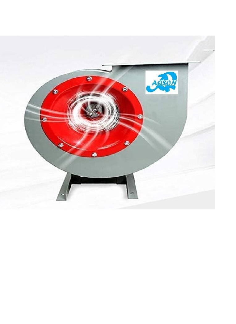 AQSON Blower 2Kw 3 Hp 3 Phase Multi-Wing Turbine Carbon Steel Copper Motor Energy-Saving Industrial Fan Barbecue Kitchen Factory Large Public Place  - Image 2