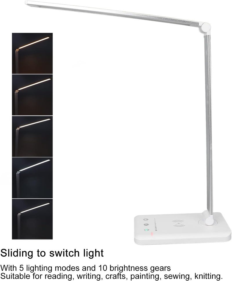 klarako LED Desk Lamp,Aluminium Alloy Folding Reading Lamp Adjustable 10 Brightness Gears Table Lamp for Home Office - Image 4