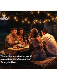Cool Baby Style Outdoor Garden String Lights,25Ft(7.5m) G40 Outdoor Lights with 25 Bulbs +1 Spare Bulb for Backyard Balcony Café Party Home Décor, Waterproof  - Image 4