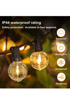 Cool Baby Style Outdoor Garden String Lights,25Ft(7.5m) G40 Outdoor Lights with 25 Bulbs +1 Spare Bulb for Backyard Balcony Café Party Home Décor, Waterproof  - Image 3