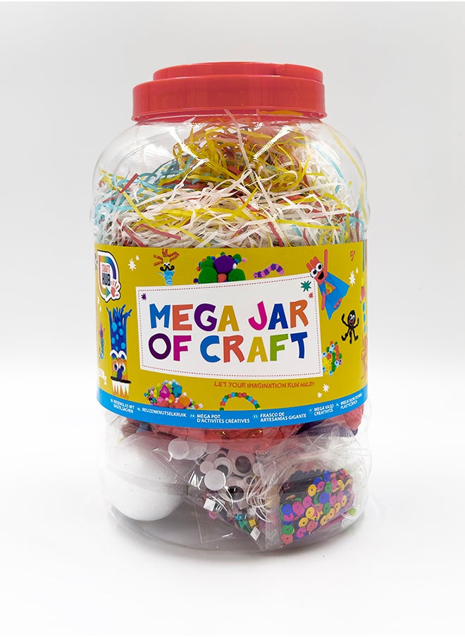 RMS - Mega Jar Of Craft – Red – All-in-one Craft Kit For Characters, Bracelets, Puppets, And More - Image 1
