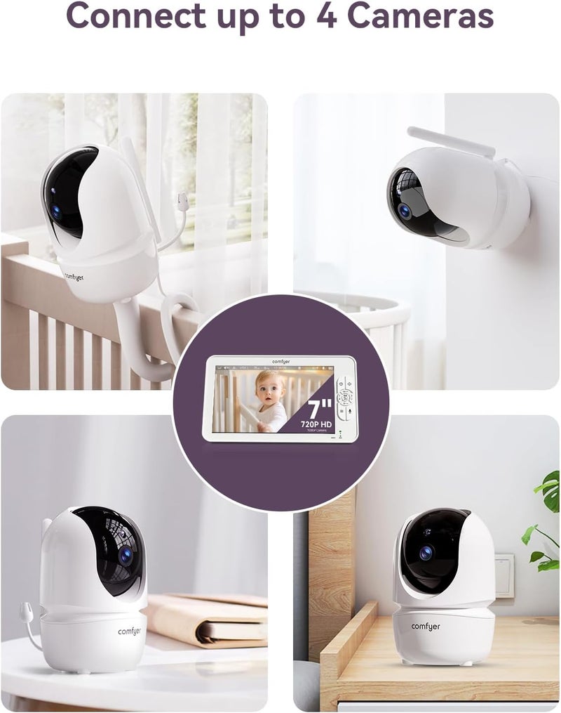 Comfyer Addon Camera Baby Monitor BM01 Video Baby Monitor 1080p FHD Resolution Remote Pan Tilt Zoom TwoWay Talk Night Vision Peace of Mind - Image 5