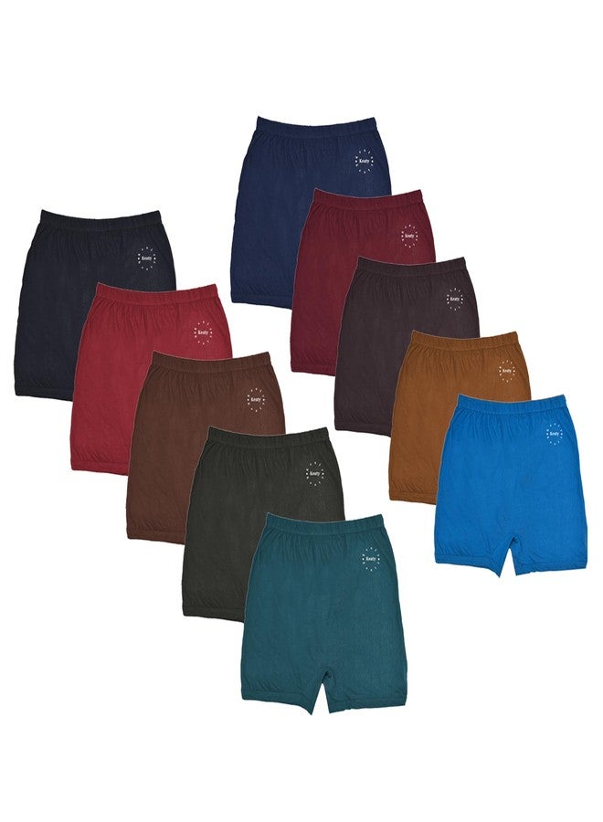 KEATY Baby Boys and Girls Cotton Plain Bloomers Full Hosiery, Mid Waist | Inner | Underwear, Innerwear, Boy Shorts | Solid (Multicolor) (in, Age, 2 Years, 3 Years, Regular, 10, Multicolor) - Image 1