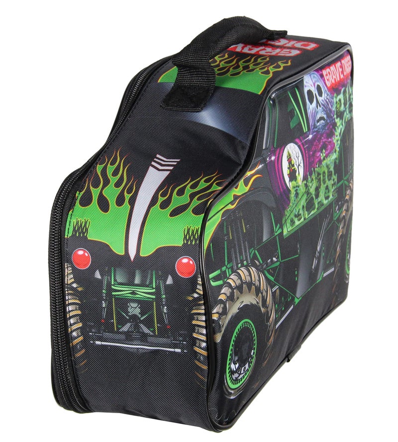 INTIMO Monster Jam Grave Digger Truck Shaped Insulated Big Large Work Lunch Box Bag 12" - Image 2