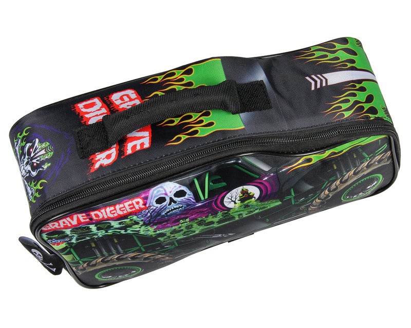 INTIMO Monster Jam Grave Digger Truck Shaped Insulated Big Large Work Lunch Box Bag 12" - Image 4