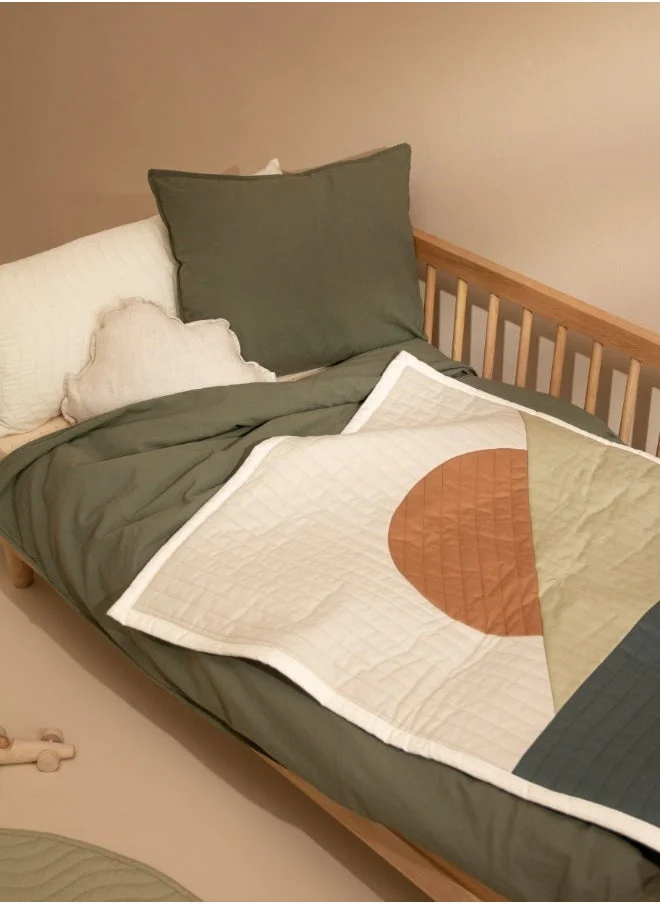 nobodinoz Green Quilted Blanket