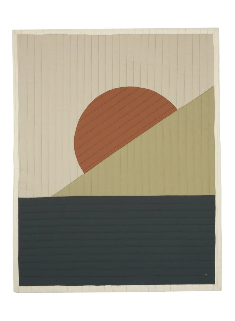 nobodinoz Green Quilted Blanket