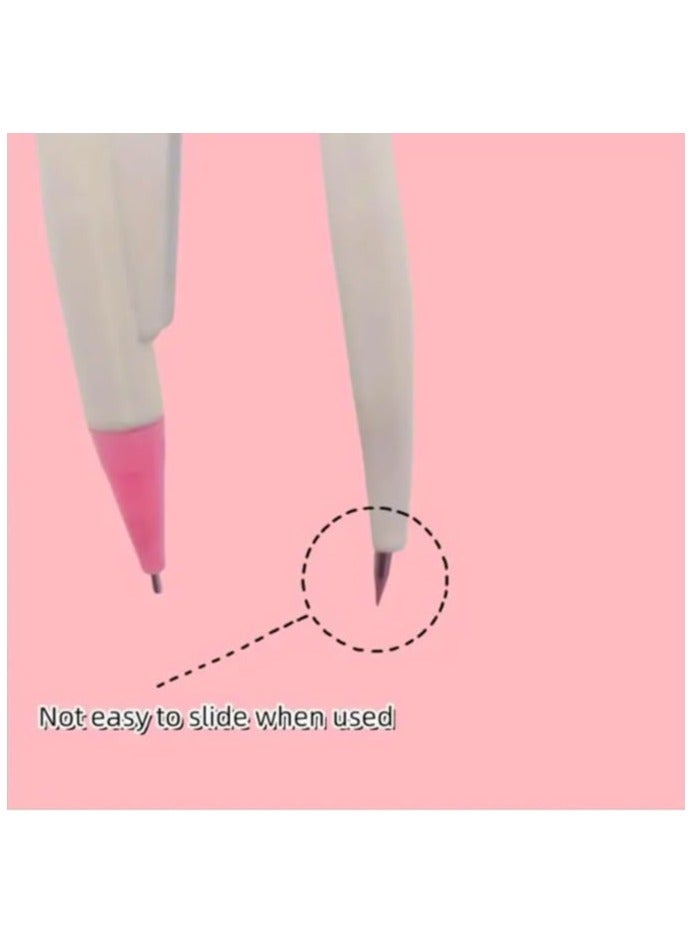 Compass Mechanical Pencil Set with Stainless Steel Lead and Eraser, Drawing Tools for Student, Office, Mathematical Drawing, Geometric Circular Drawing (Pink) - Image 5