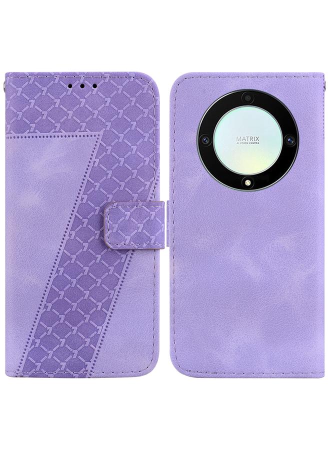 S-TOP Case For Honor X9a Seven-shaped Embossed Leather Phone Case - Image 1