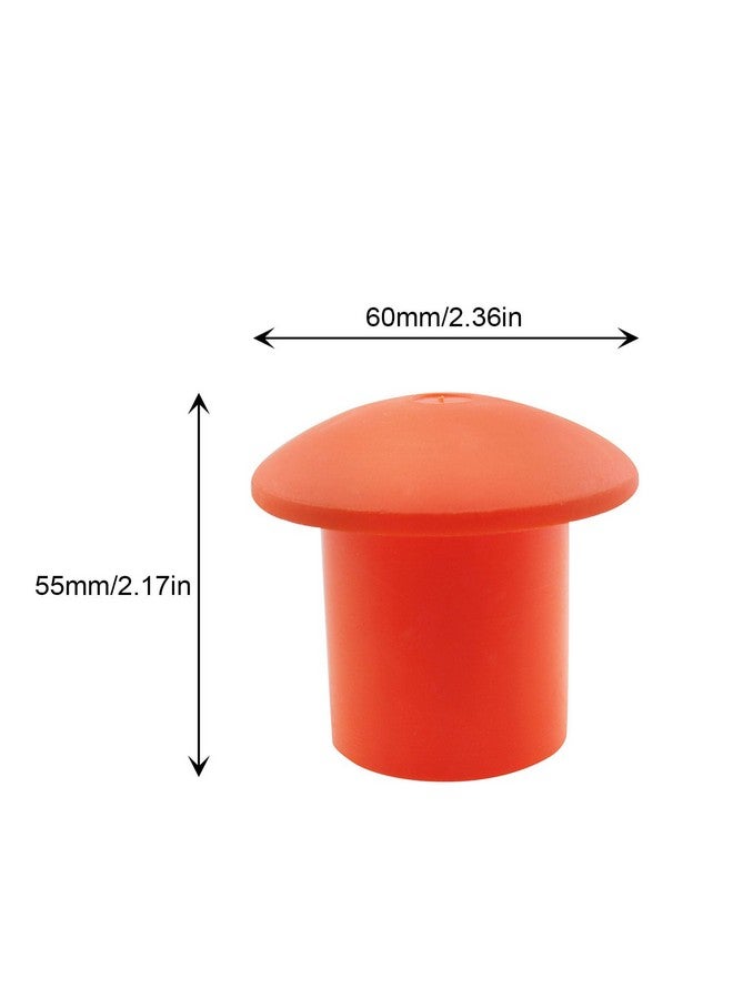 JCBIZ 12PCS Plastic Reinforced Protective Cap Orange Safety Mushroom Survey Rebar Cap for Diameter 10-25mm Reinforcement