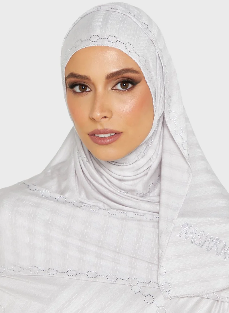 KASHKHA Jersey Hijab With Stone Work