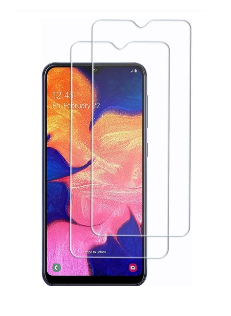 2 Pieces Tempered Glass Screen Protector Clear Designed For Samsung Galaxy A10 Full Screen Coverage And Bubble Free - Image 1