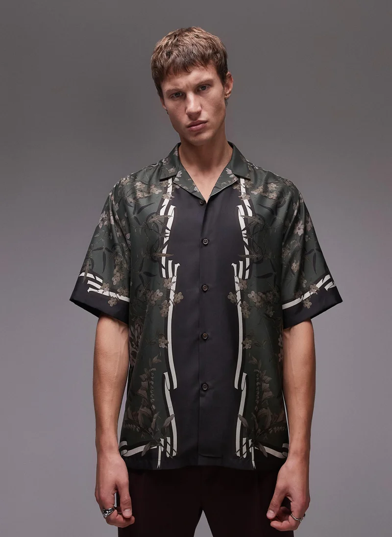 TOPMAN Short Sleeve Printed Shirt