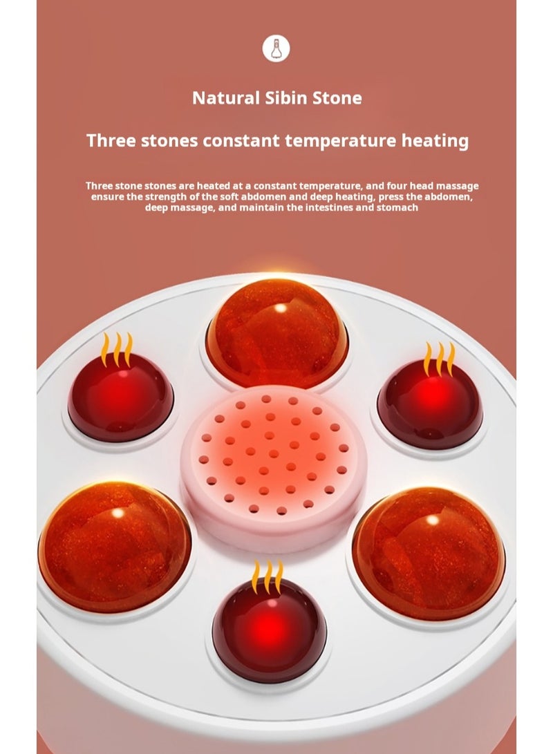 مدلك كريات مغناطيسية للبطن، مدلك السيلوليت أداة تدليك البطن مدلك يدوي بكرة تدليك بست كريات مدلك الجسم لتحفيز الدورة الدموية للذراع والخصر والساق والبطن - Image 4