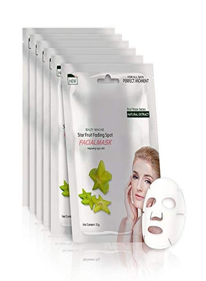 MOND'SUB Star Fruit Facial Mask Sheets wiith Fruit Extract (Pack of 12 x 25g) - Image 4
