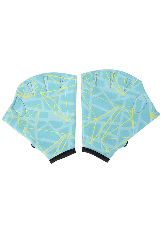 Generic Swim Gloves Non-slip Adjustable Breathable & Quick-drying for Men and Women Print Design for Outdoor Water Sports and Snorkeling  - Image 1