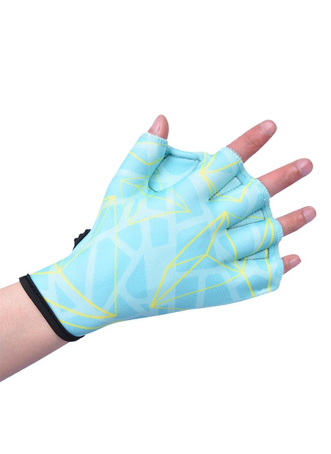 Generic Swim Gloves Non-slip Adjustable Breathable & Quick-drying for Men and Women Print Design for Outdoor Water Sports and Snorkeling  - Image 3