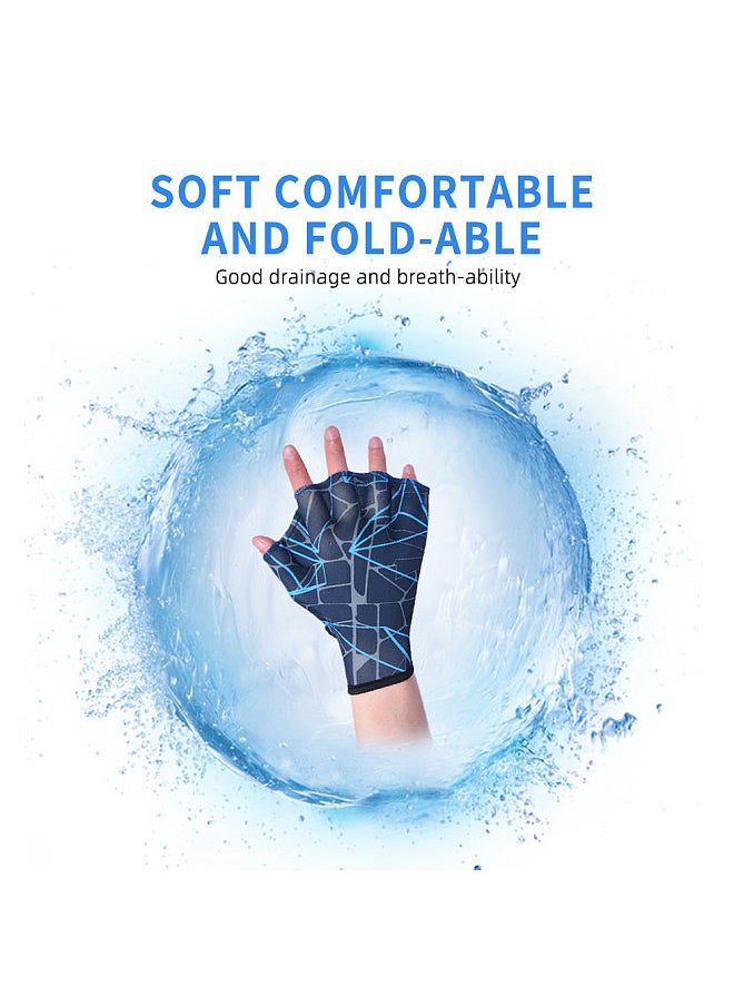 Generic Swim Gloves Non-slip Adjustable Breathable & Quick-drying for Men and Women Print Design for Outdoor Water Sports and Snorkeling  - Image 4