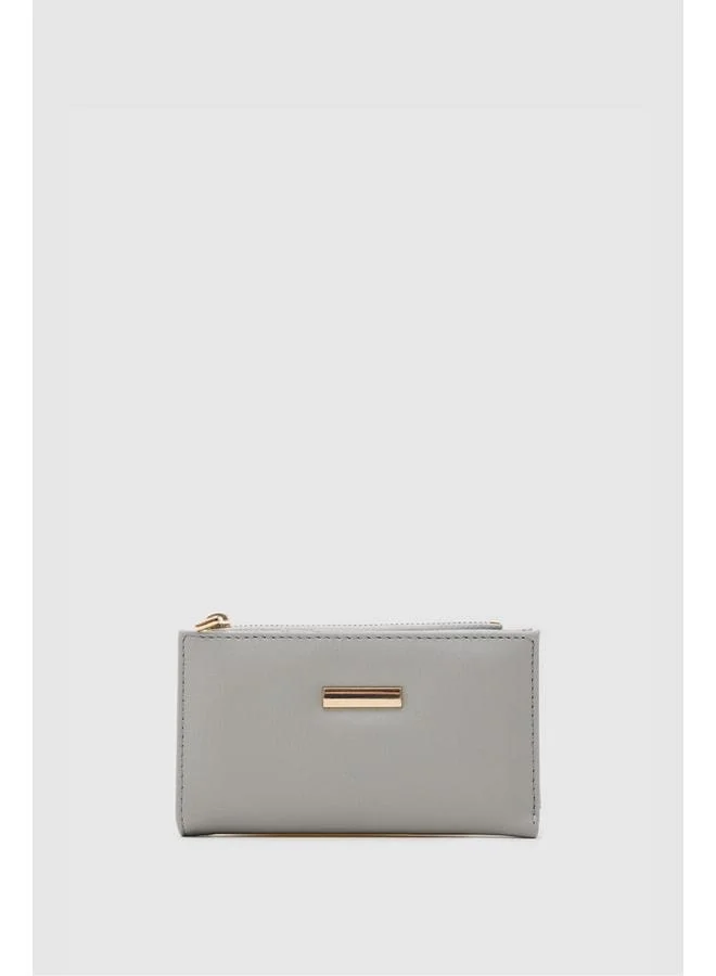 Aster Soft Textured Women's Wallet Gray.