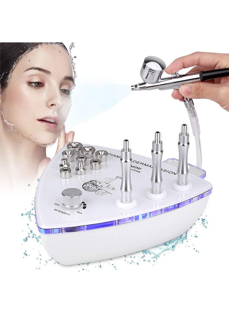 Beauty Star Beauty Star Diamond Microdermabrasion Machine with Spray Gun Professional Home Use Facial Beauty Salon Equipment Strong Suction Power 6568cmhg 