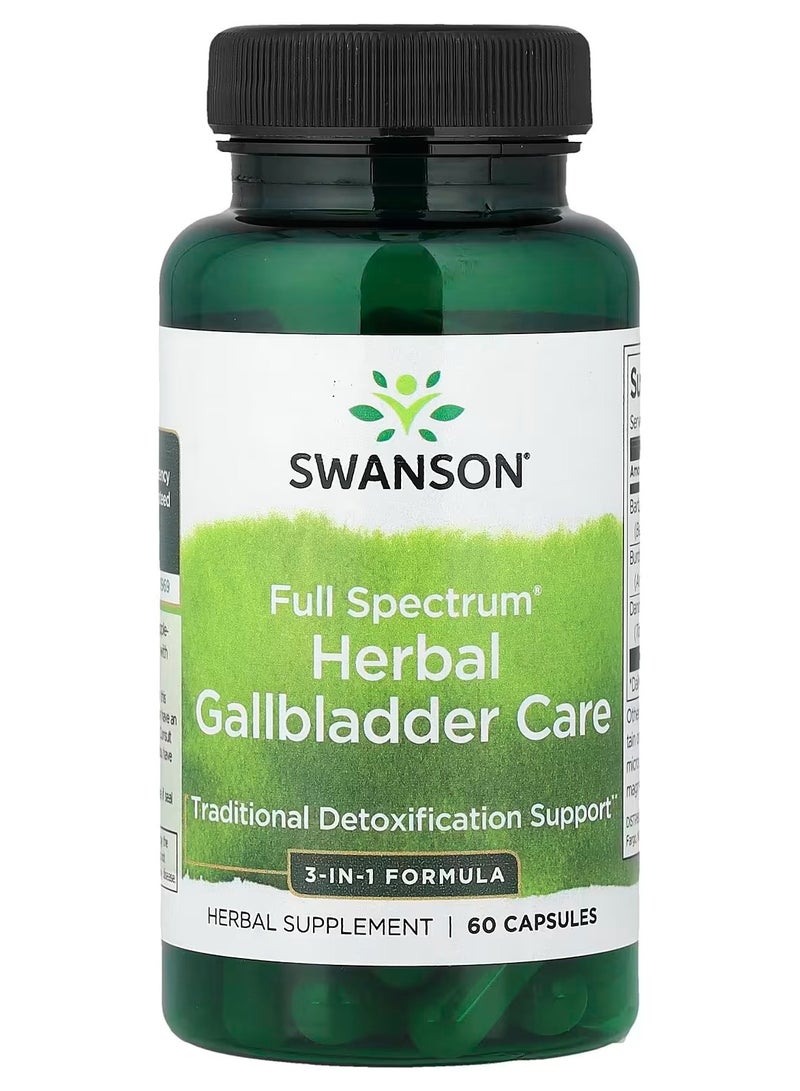 Swanson, Full Spectrum™ Herbal Gallbladder Care, 60 Capsules