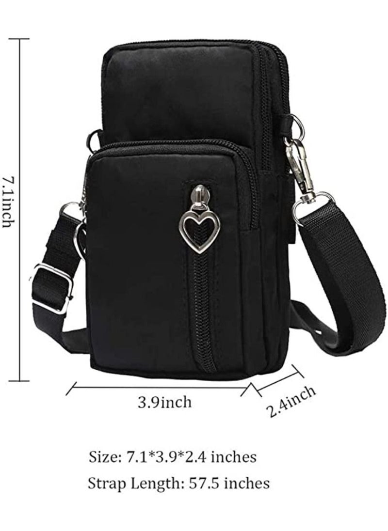 Y&D Cotton Woven Style Small Phone Bag Cellphone Case Crossbody Pouch Shoulder  - Image 3