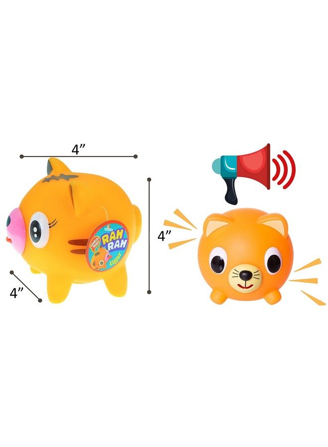 Ja-Ru كرة ضغط وصوت لتخفيف التوتر - كرة لسانها خارج (1 كرة متنوعة) لعبة حيوانات تتحدث وتصرخ للأطفال - زينة كرات ضغط ناعمة لتخفيف التوتر. - Image 5