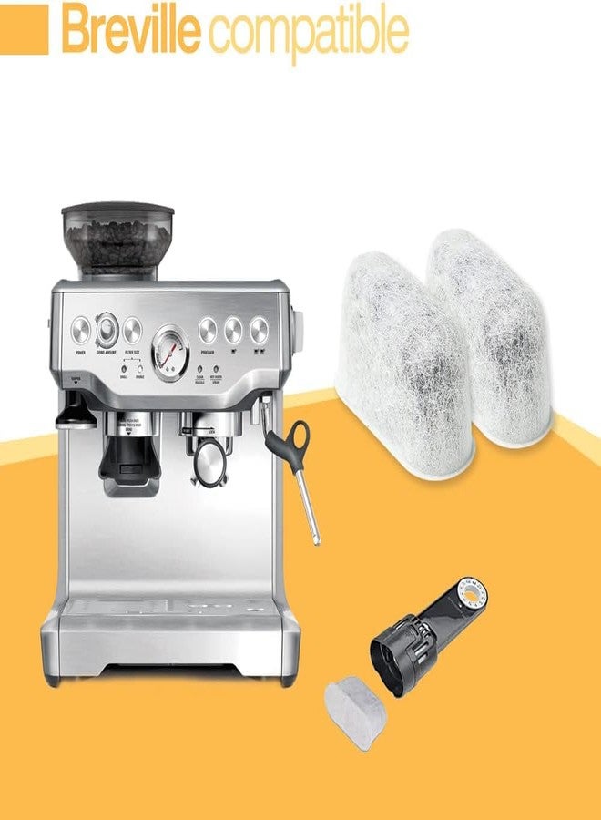 BRENSTEN عبوة من 6 فلاتر مياه بديلة من الفحم النشط متوافقة مع ماكينات تحضير القهوة Breville BWF100 و Keurig - فلاتر فحم نشط ممتازة لجميع ماكينات تحضير القهوة Breville و Keurig 2.0 و 1.0 - Image 2