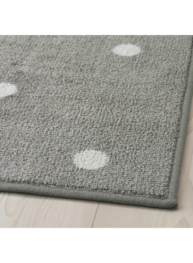 زبون سجادة منقطه/رماديه 133×160 سم - Image 2