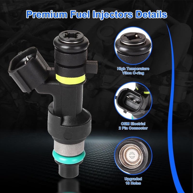 BLPextrm Fuel Injectors for Nissan Sentra, Versa, Cube, NV200 - 4 Pack - Image 4