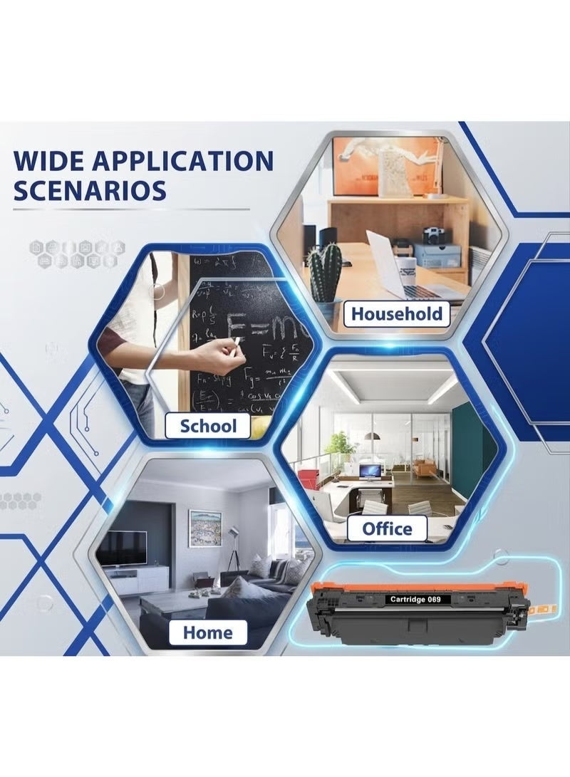 ابلس خرطوشة حبر أصفر متوافقة مع طابعات كانون APlus 069 / 069H مزودة بشريحة - Image 2
