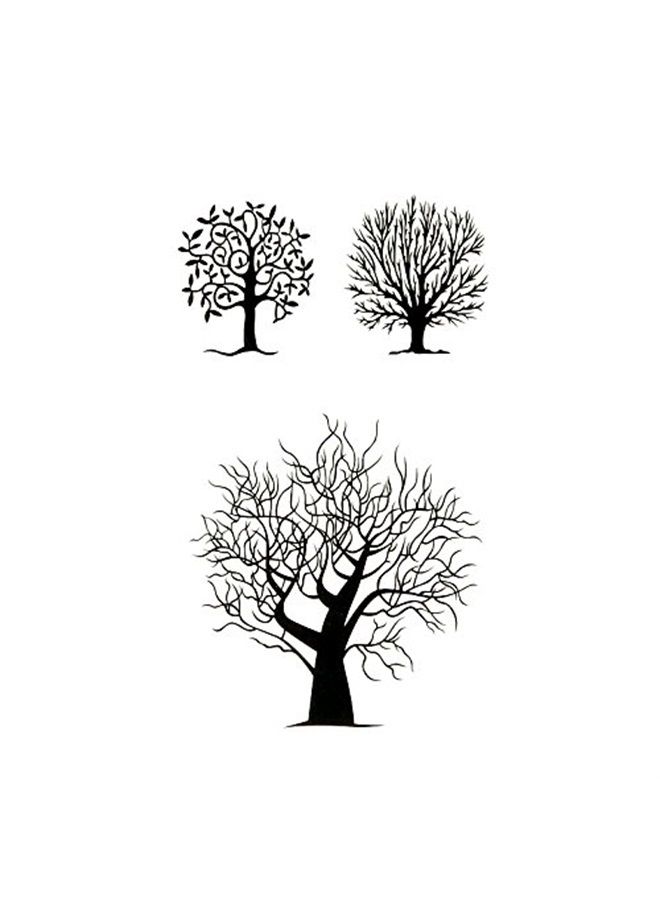 Oottati 2 Sheets Small Cute Temporary Tattoo Stickers Tree Totem suit for Kids Women Fake Tattoos That Look Real and Last Long - Image 2