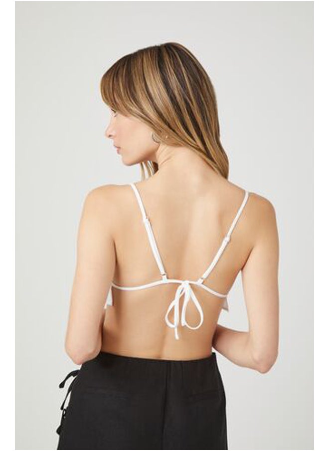 FOREVER 21 - Open-Back Ruffled Cropped Cami - Image 1
