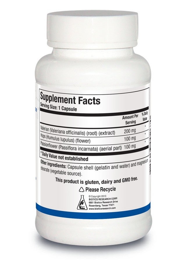 Biotics Research Biotics Research V.H.P. - Valerian, Hops, Passionflower, GABA, Anxiolytic, Relaxation Formula, 90 Capsules - Image 2