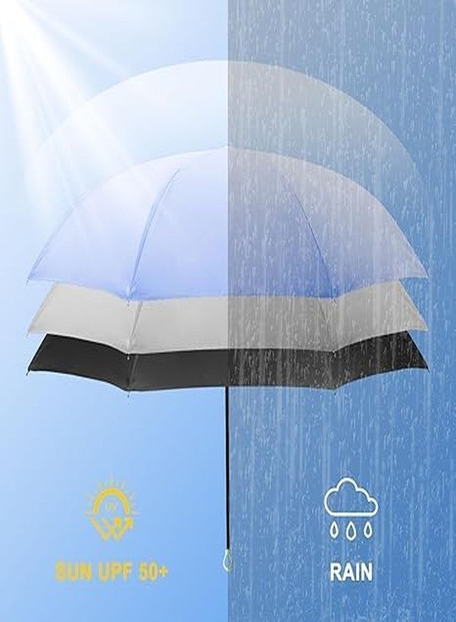 Zorzel Mini Folding Umbrella, Outdoor UV Protection, Creative Ring Handle, Sun Protection, Small for Suitcase, Pocket Umbrella, Coating Against Moisture Damage for Women and Children, Travel - Image 3
