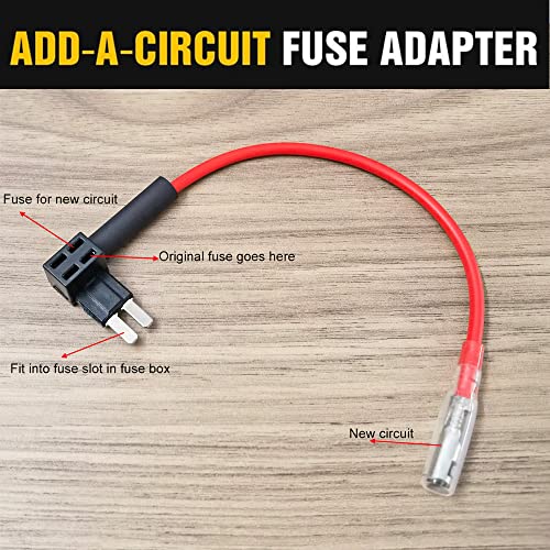 Gebildet Dash Cam Hardwire Kit, Car Dash Camera Mini Charger Hard Wire Kit for Dashcam DC 12-24V to 5V/2.5A Low Voltage Protection 24h Parking Surveillance with Fuse Tap - Image 4