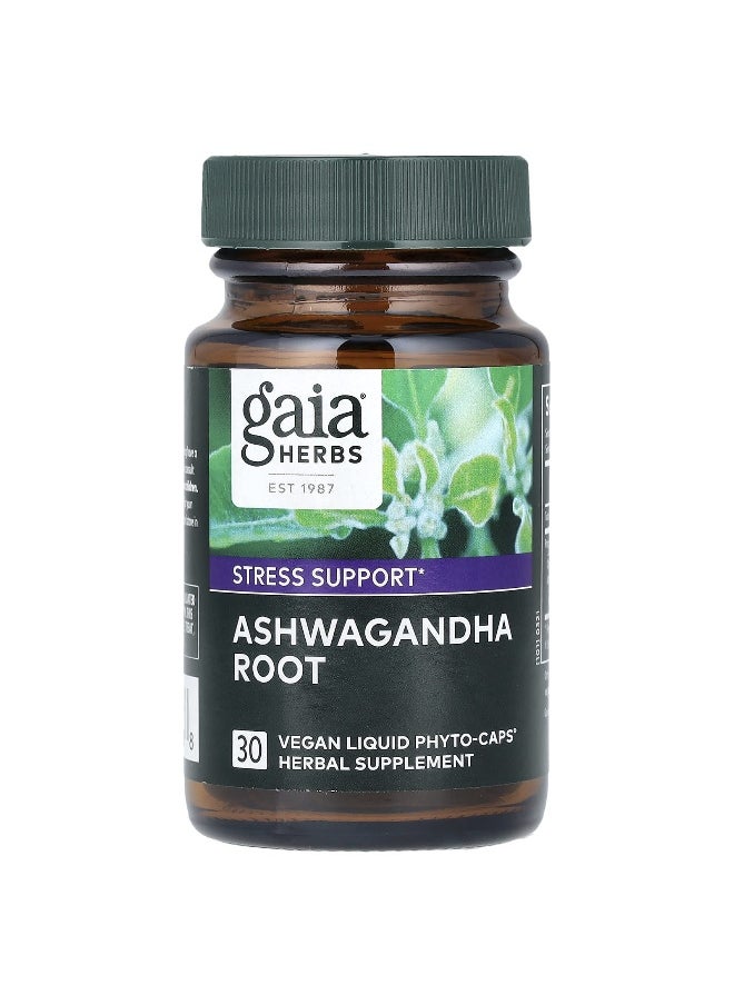 Gaia Herbs - Gaia Herbs, Ashwagandha Root , 30 Vegan Liquid Phyto-Caps - Image 1