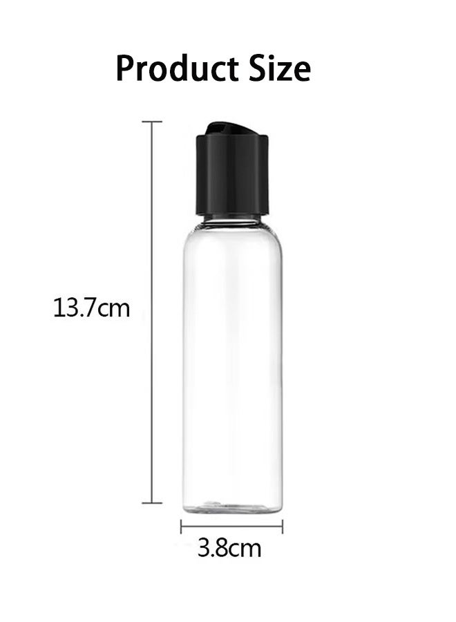Generic 10PCS 100ML Clear Plastic Empty Bottles with Disc Top Flip Caps, Refillable Containers for Shampoo Lotions and More - Image 5