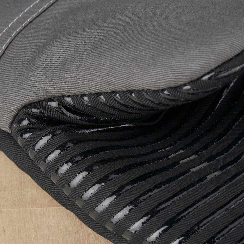 KitchenAid Beacon Two-Tone Non-Slip Oven Mitt Set  Contour Silver/Onyx Black  5.75""x13""  2 Piece - Image 3