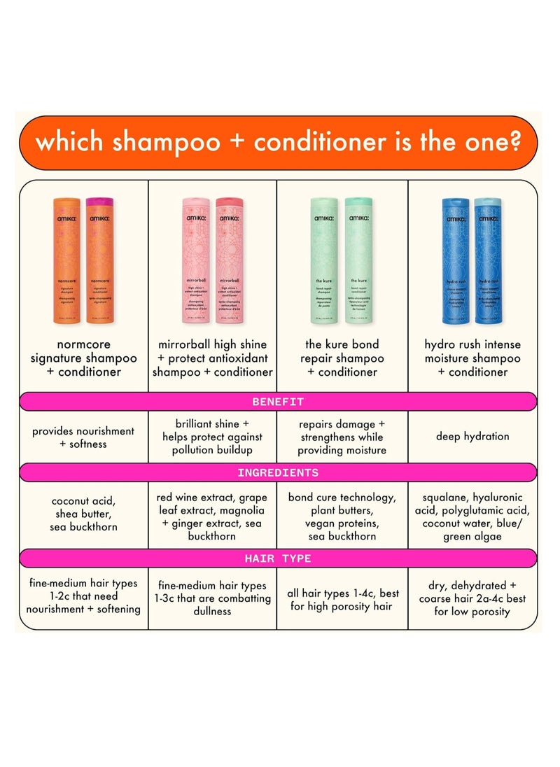 amika - amika normcore signature shampoo, 275ml - Image 1
