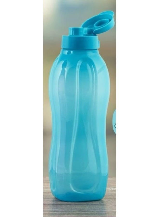 توبروير زجاجة مياه تابروير الأصلية ذات الغطاء القابل للطي، سعة 1.5 لتر، عبوة من قطعتين - لون أزرق وبرتقالي - Image 2
