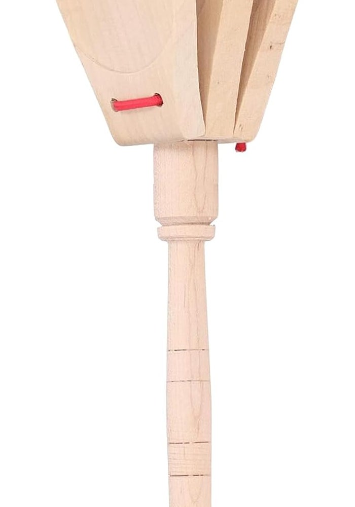 Helweet Wooden Castanets - Mini Handheld Musical Percussion Instrument for Children - Image 1