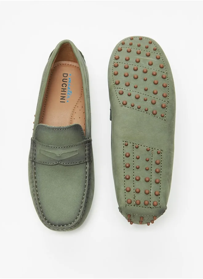 Mister Duchini Boys Solid Slip-On Mocassins