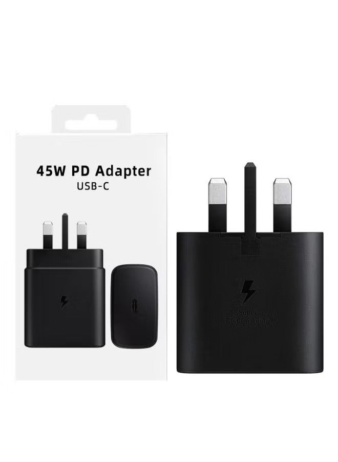 45W Super Fast Charger for Samsung Galaxy Charger Head USB-C, S23 Ultra S23 Plus S23 S23 S22 Ultra S22 S21 Ultra S21 S21 A54 A53 A52 A32 - Image 1