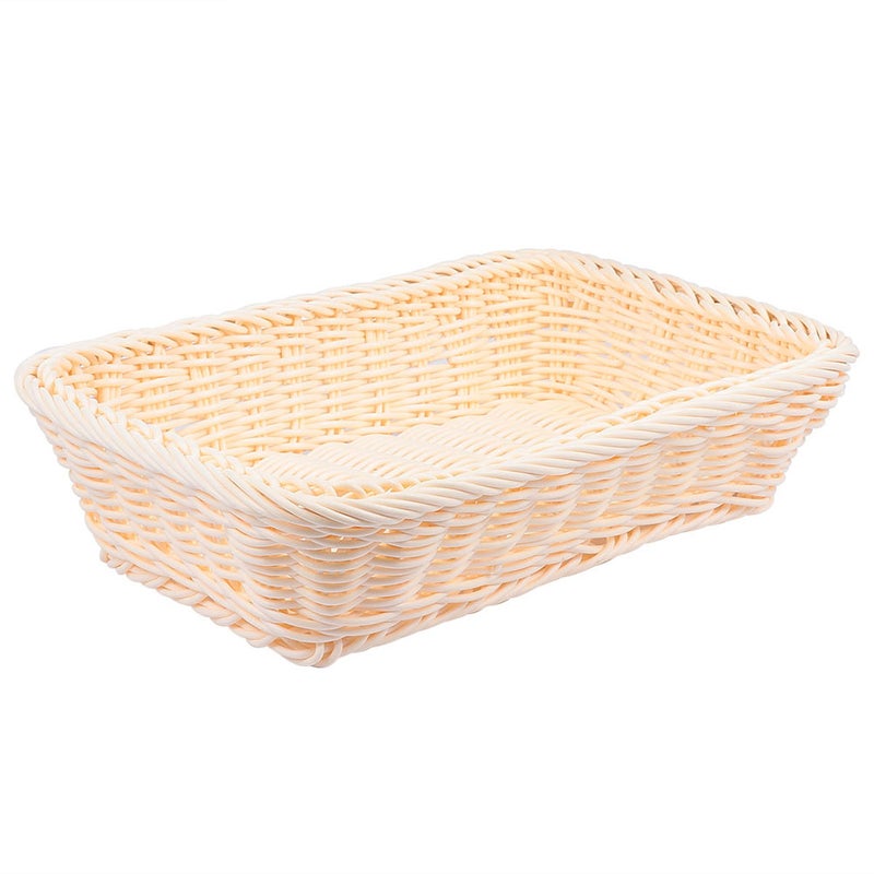 1 Pc Woven Fruit Basket Storage Basket Fruit Display Basket Bread Container - Image 1