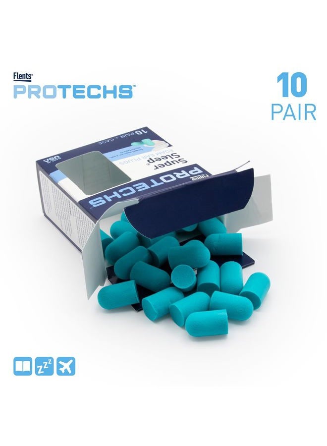 Flents Super Sleep Comfort Foam Ear Plugs/Earplugs | 10 Pair | Case Included | NRR 29 | Made in The USA - Image 4