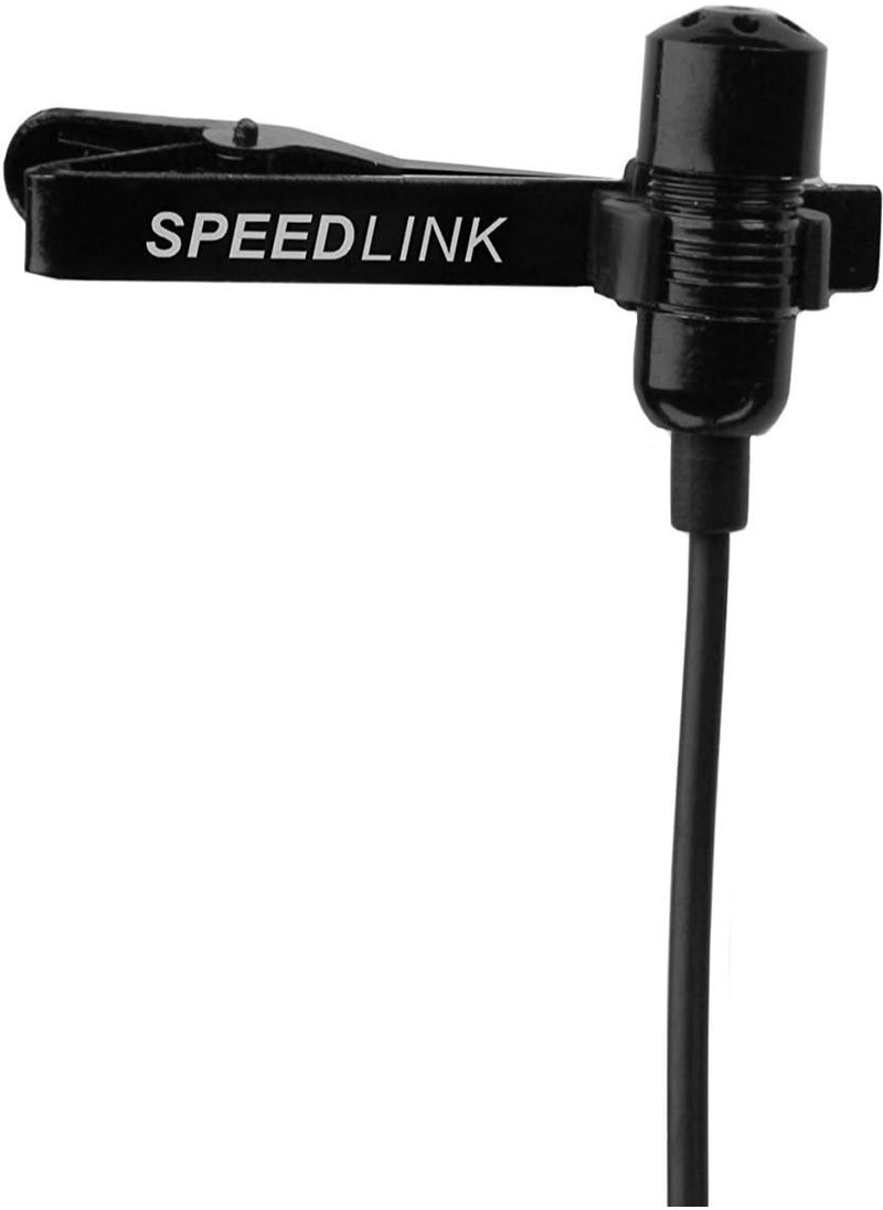 SPEEDLINK Speedlink SL-8691-SBK-01 Spes Clip-On Microphone Black  - Image 1
