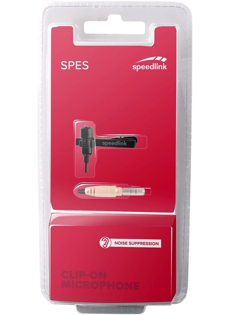 SPEEDLINK Speedlink SL-8691-SBK-01 Spes Clip-On Microphone Black  - Image 5